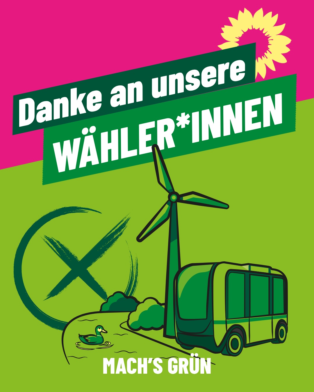 💚 Danke für euer Vertrauen! Ihr habt uns eure Stimme gegeben und damit klar gemacht: Es soll weitergehen mit einer…